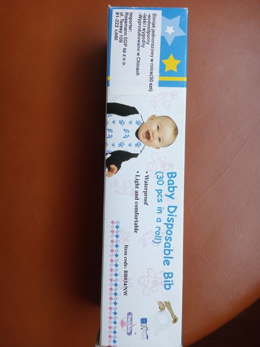 Śliniaki jednorazowe