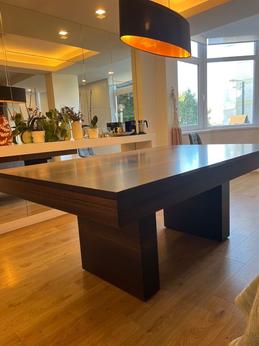 Mesa de jantar Las Kasas madeira 2,00 x 1,20 extensível ate 3,00x120