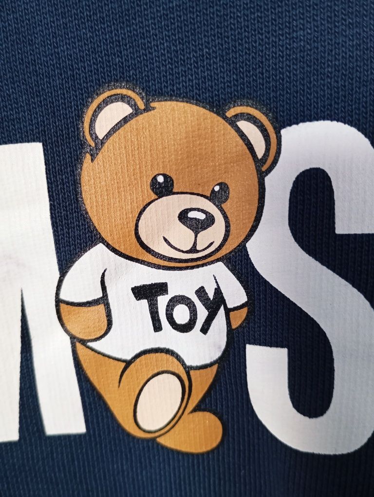 Bluza Moschino toy Teddy Bear hoodie kangurka z kapturem XS S okazja