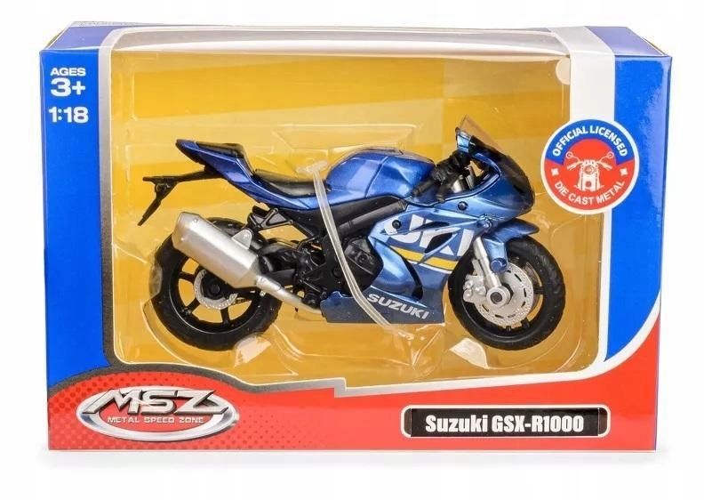 Msz 1:18 Suzuki Gsx-r1000/ 67703/blue, Daffi