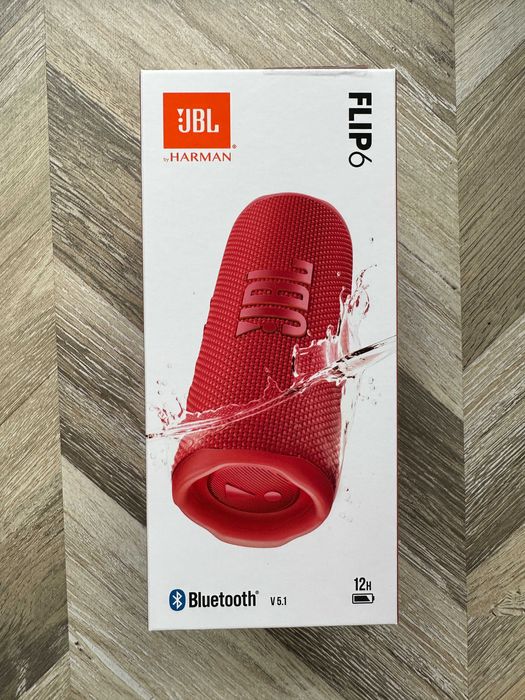 JBL Flip 6 Czerwony Red - Głośnik mobilny na bluetooth