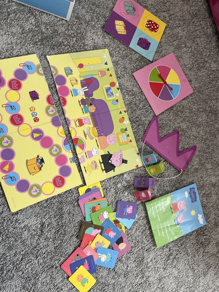 Peppa pig 5 szt maskotki gra puzzle zestaw