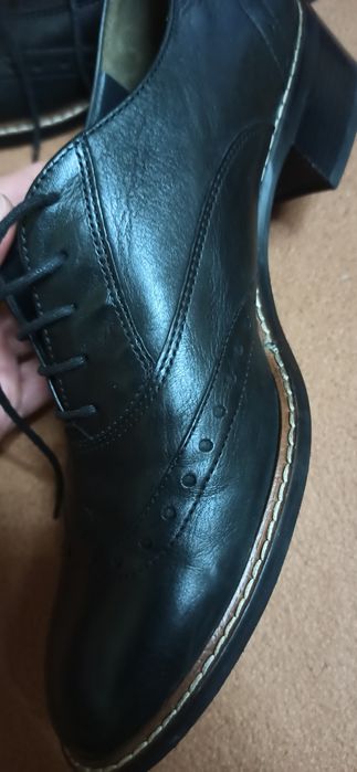 Buty damskie oksfordki skóra
