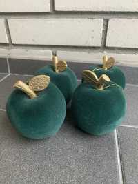 Zielone  zawieszki ozdoba dekoracja jabłka miękkie materiał