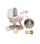 Коляска Smoby Baby Nurse "Рожева пудра. Модерн" люлька з корз., 254118