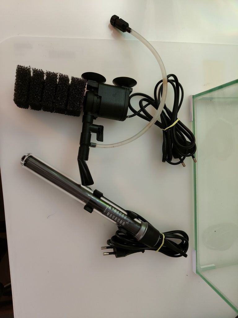 Akwarium 30l Aquael, grzałka + filtr