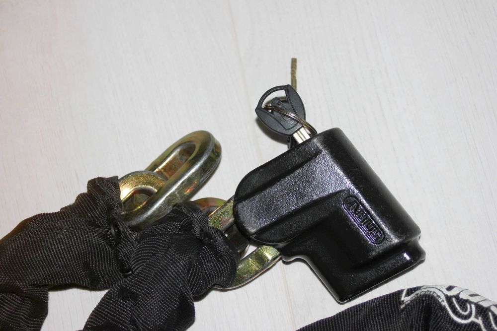 ABUS LOUIS zamknięcie motocyklowe / zapięcie / łańcuch 120cm / 4kg