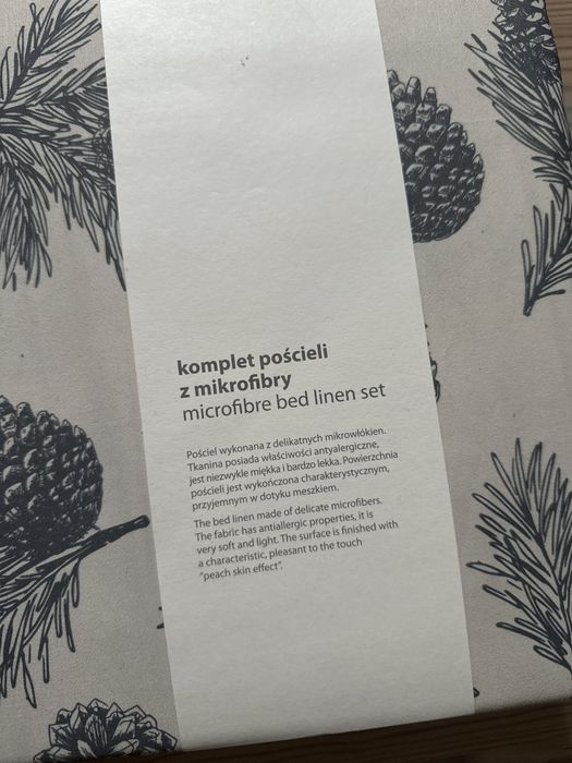 Nowa pościel home&you szyszki święta 200x220