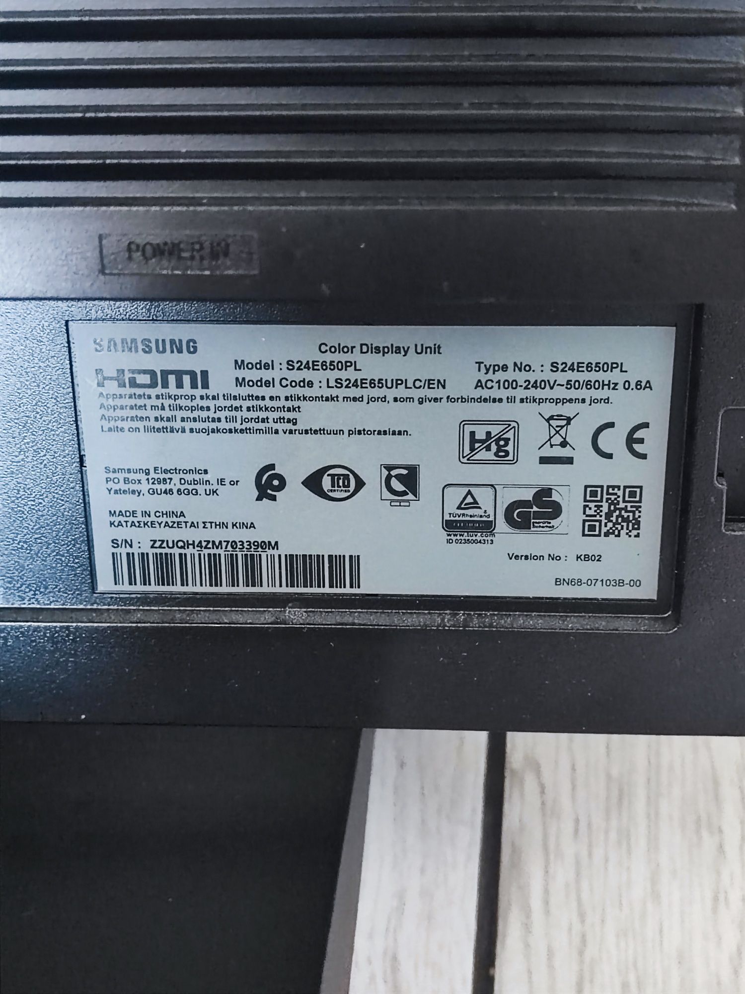 Monitor LS24E650PL