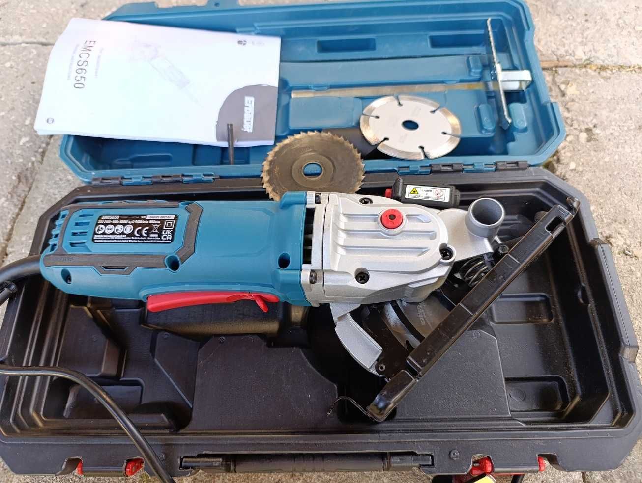 Mini pilarka tarczowa Erbauer EMCS650 85MM 650W 3 tarcze paneli płytek