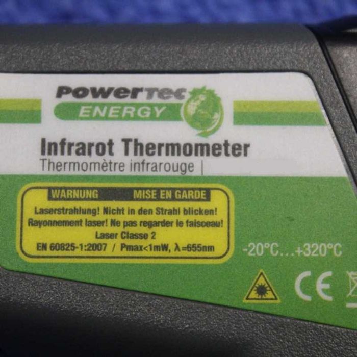 Termómetro pirómetro -20ºC a +320ºC infravermelhos laser