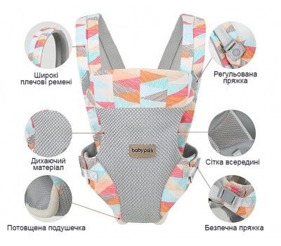 Дитяча переноска  слинг Кенгуру рюкзак для немовлят