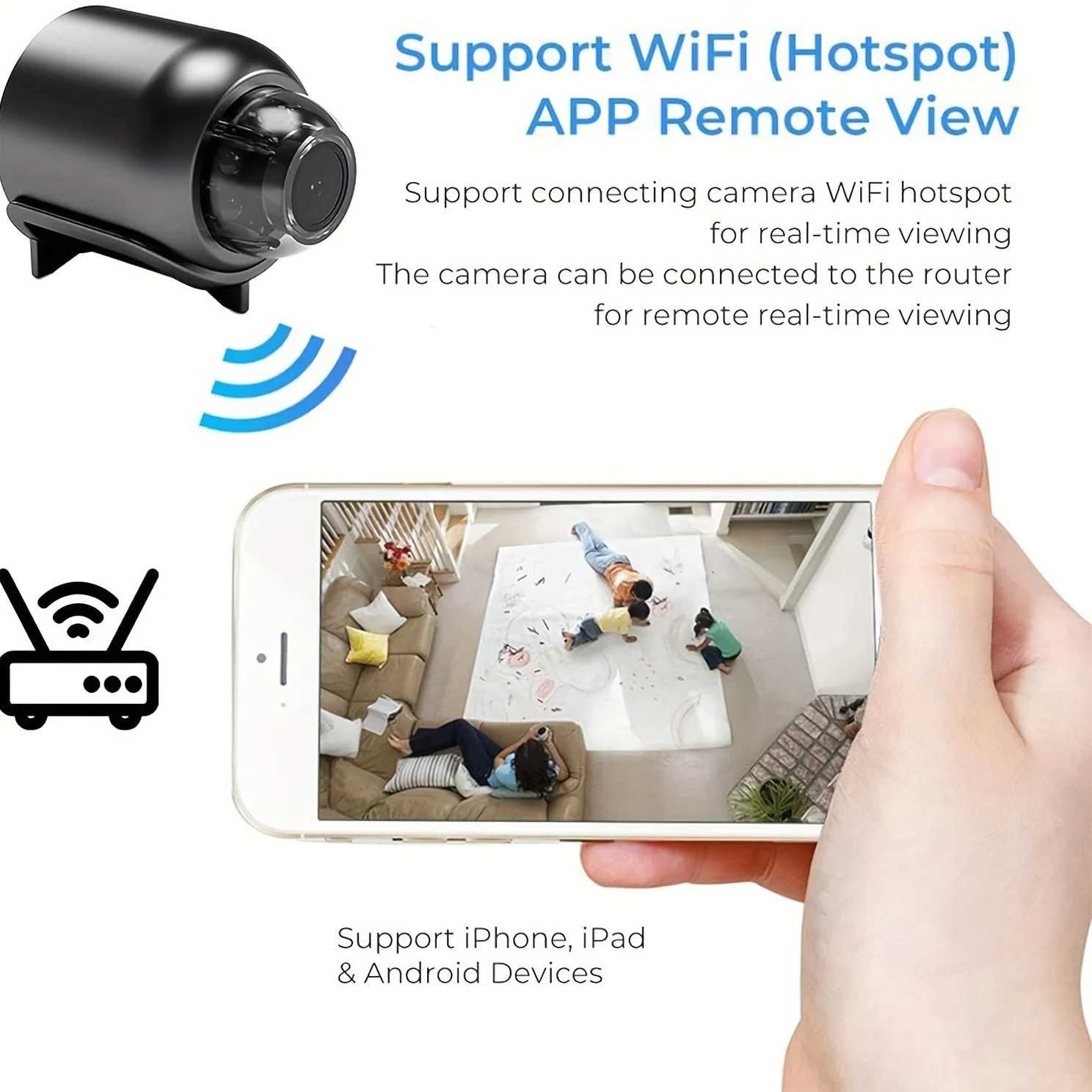 Mini kamera do monitoringu i szpiegowania
