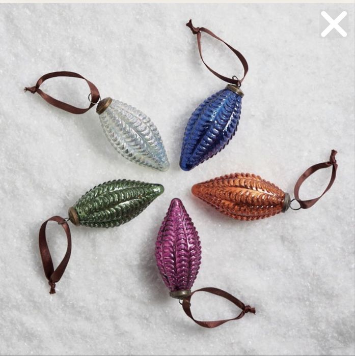 Преміум набор ялинкових іграшок , скло