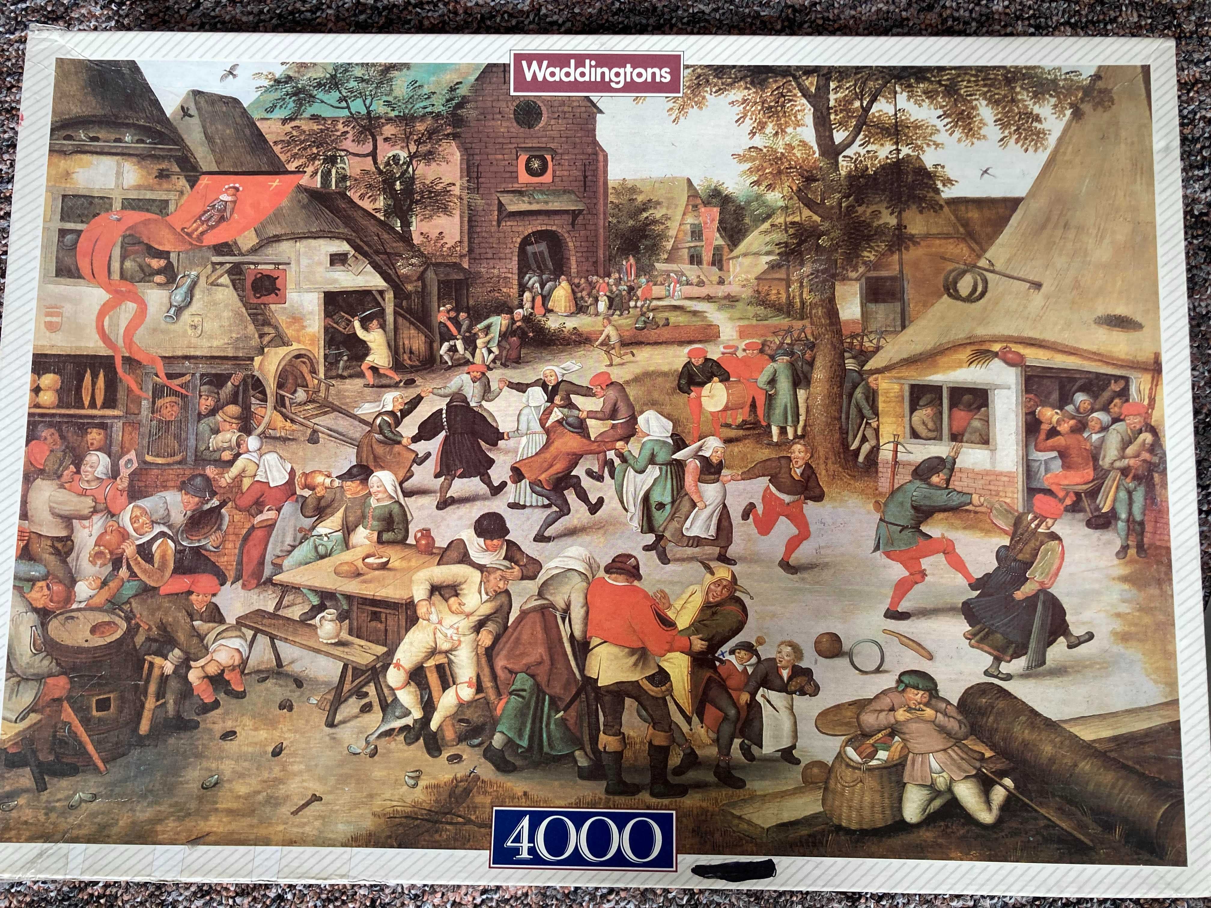 Puzzle Waddingtons 4000 Malarstwo Breughel