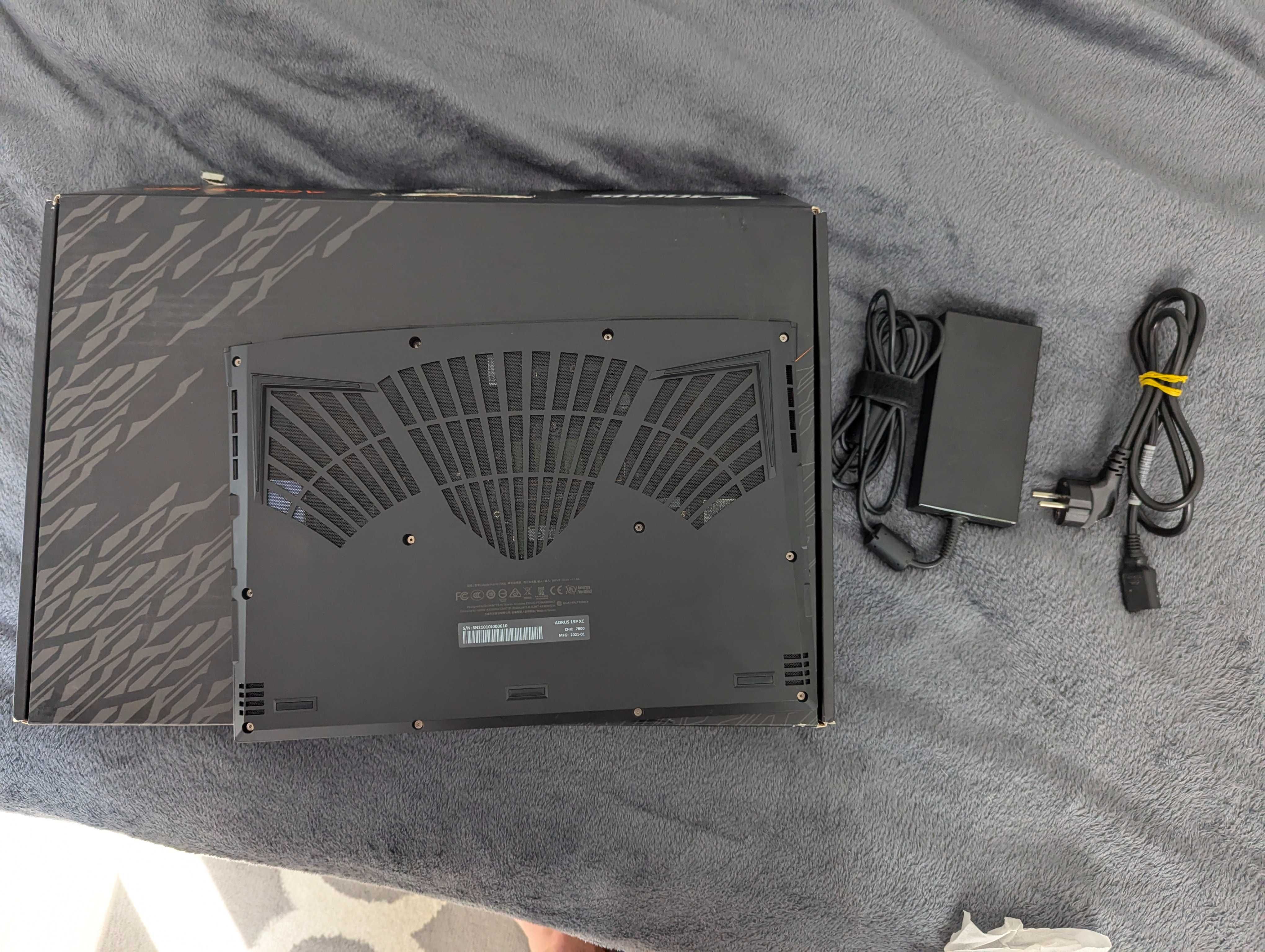 Potężny Laptop Biurowy AORUS 15P XC (Uszkodzony Układ Graficzny)