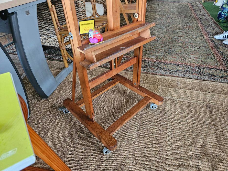 Cavalete de pintura em madeira - Bom estado geral