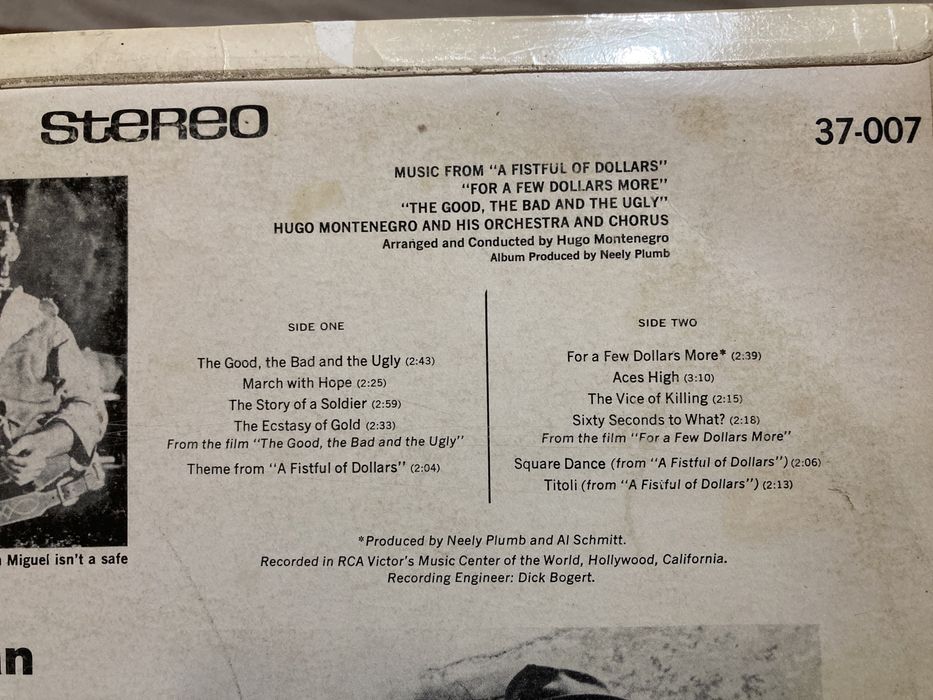 LP Morricone Pela Orquestra de Hugo Montenegro