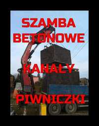 Zbiorniki/szamba 8m3 betonowe Piwnica Betonowe kanały samochodowe