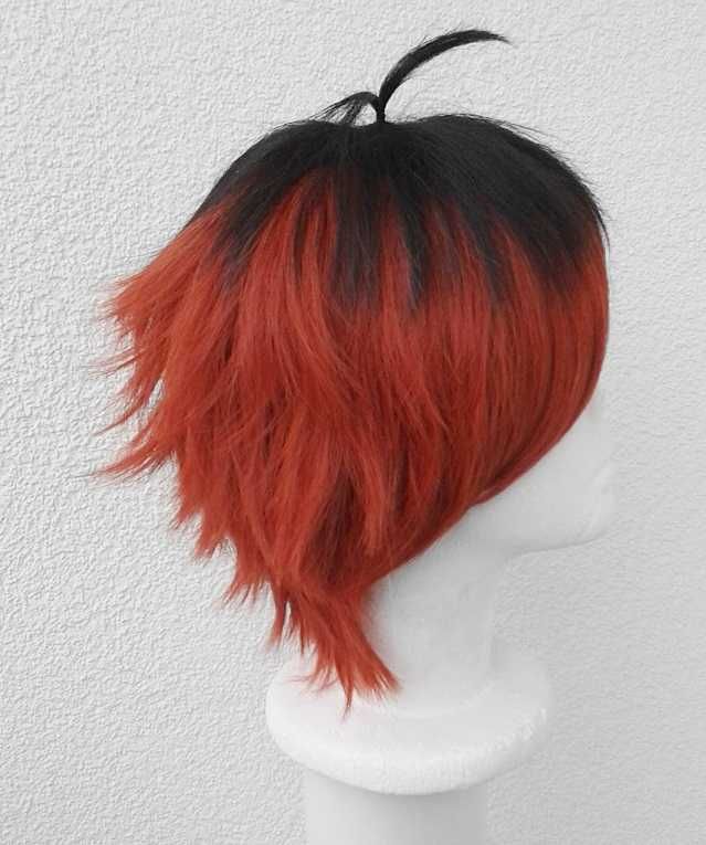 Czerwona ruda peruka krótka męska Stark Sousou no Frieren cosplay wig