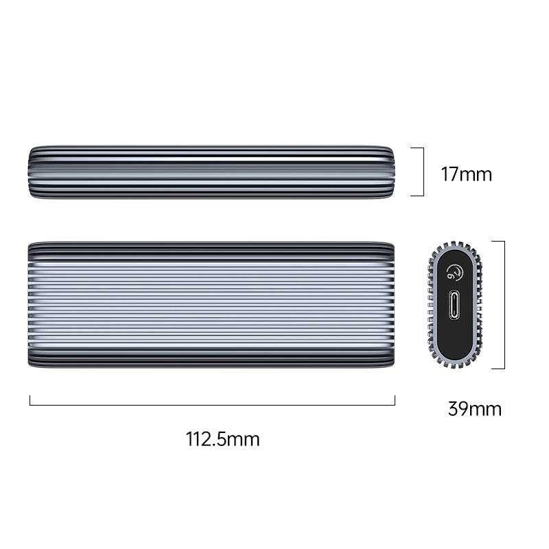 Кейс для SSD Orico AM2C3-G2 M.2  NVMe 10 Гбіт/с (корпус, карман)