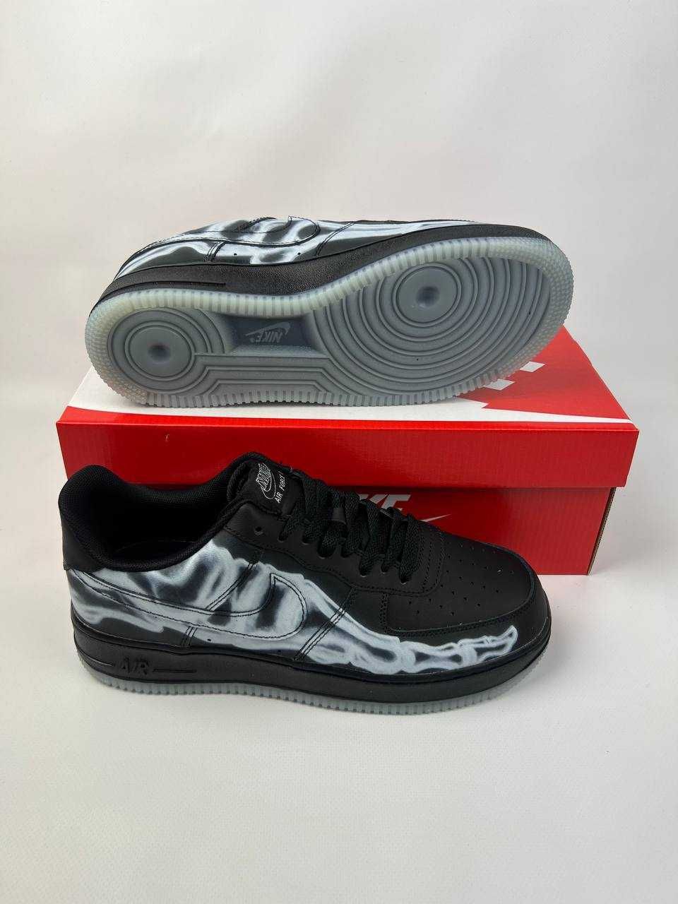 АКЦІЯ! Nike Air Force Low Skeleton QS black 41 42 43 44 45 найк форс
