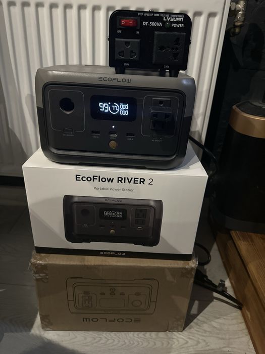 Ecoflow River 2 usa с трансформатором стабілізатором