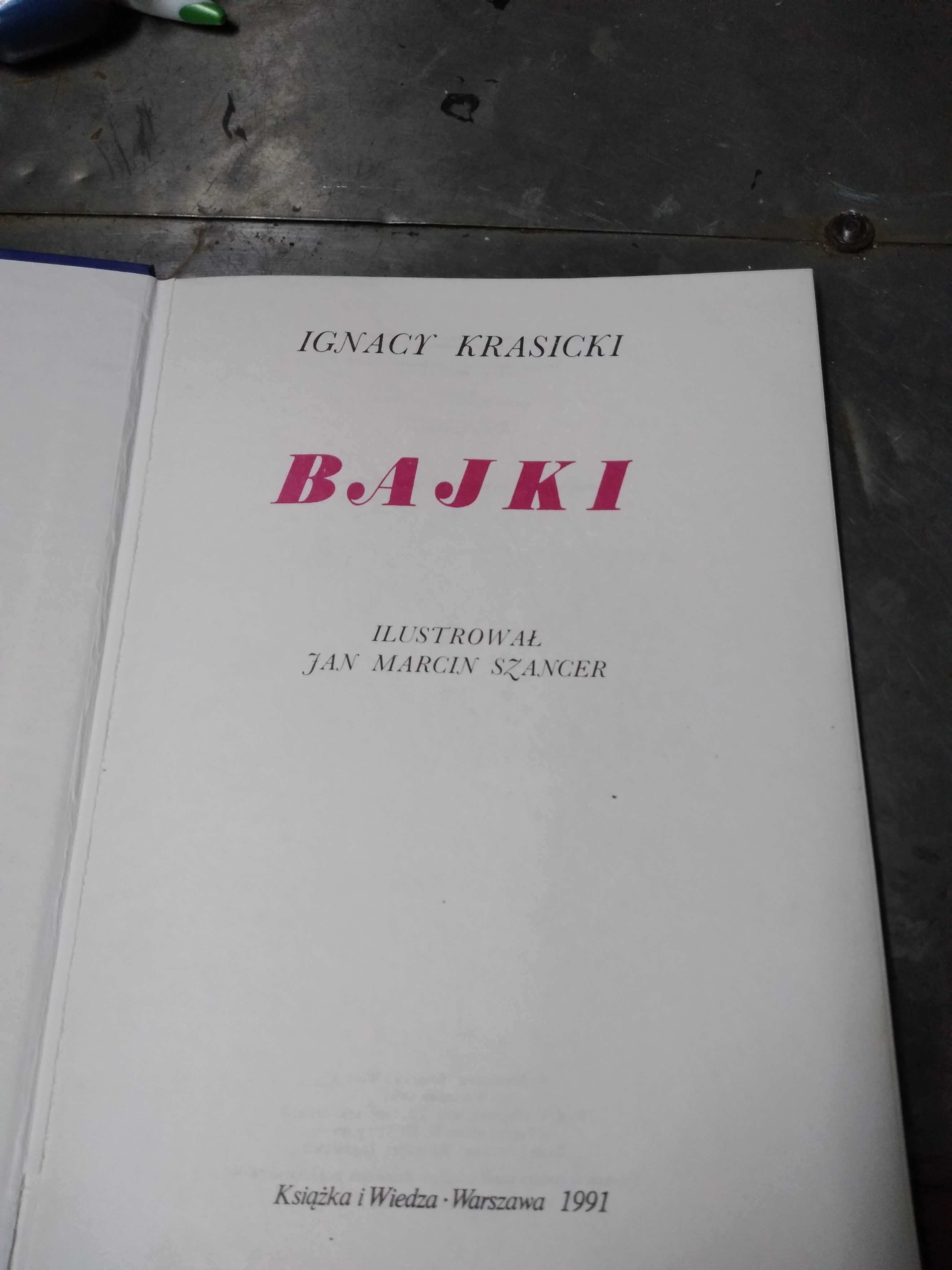 Krasicki bajki ilustracje Szancer