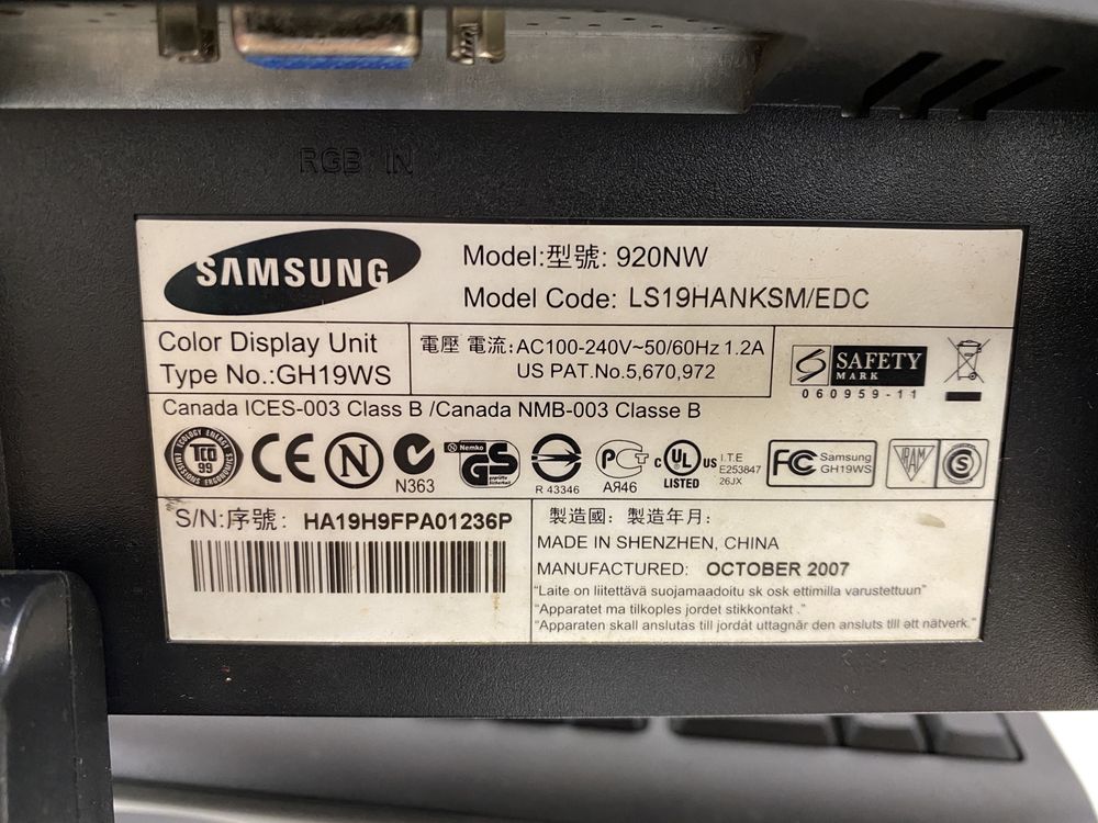 Samsung Syncmaster 920 NW