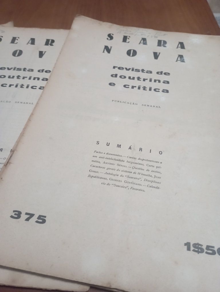 Revista Seara Nova - 1934