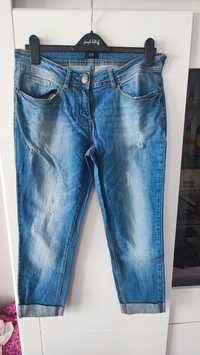 Spodnie jeans, F&F, 20zł, bawełna i elastan, rozmiar z metki 40,