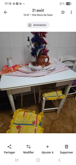 Mesa de cozinha +bancos