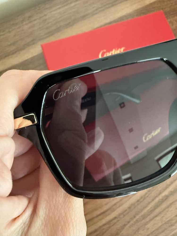Okulary pilotki cartier uniseks pudełko etui