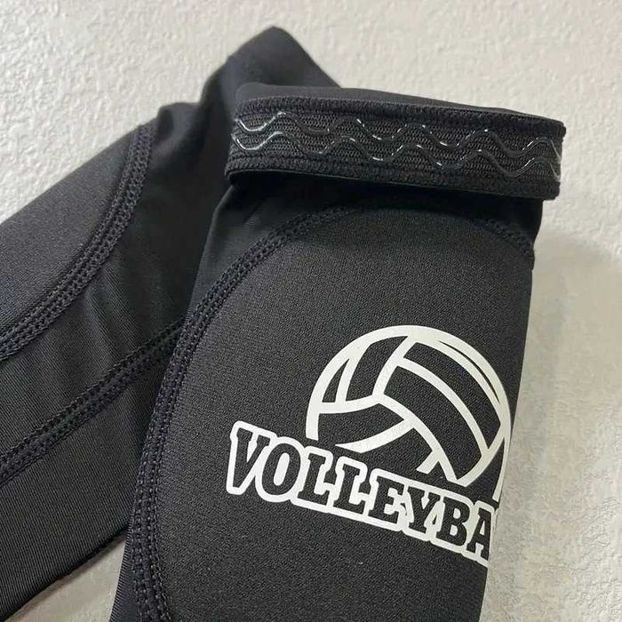 Нарукавники та наколінники для волейболу набір 2в1, чорні та сині