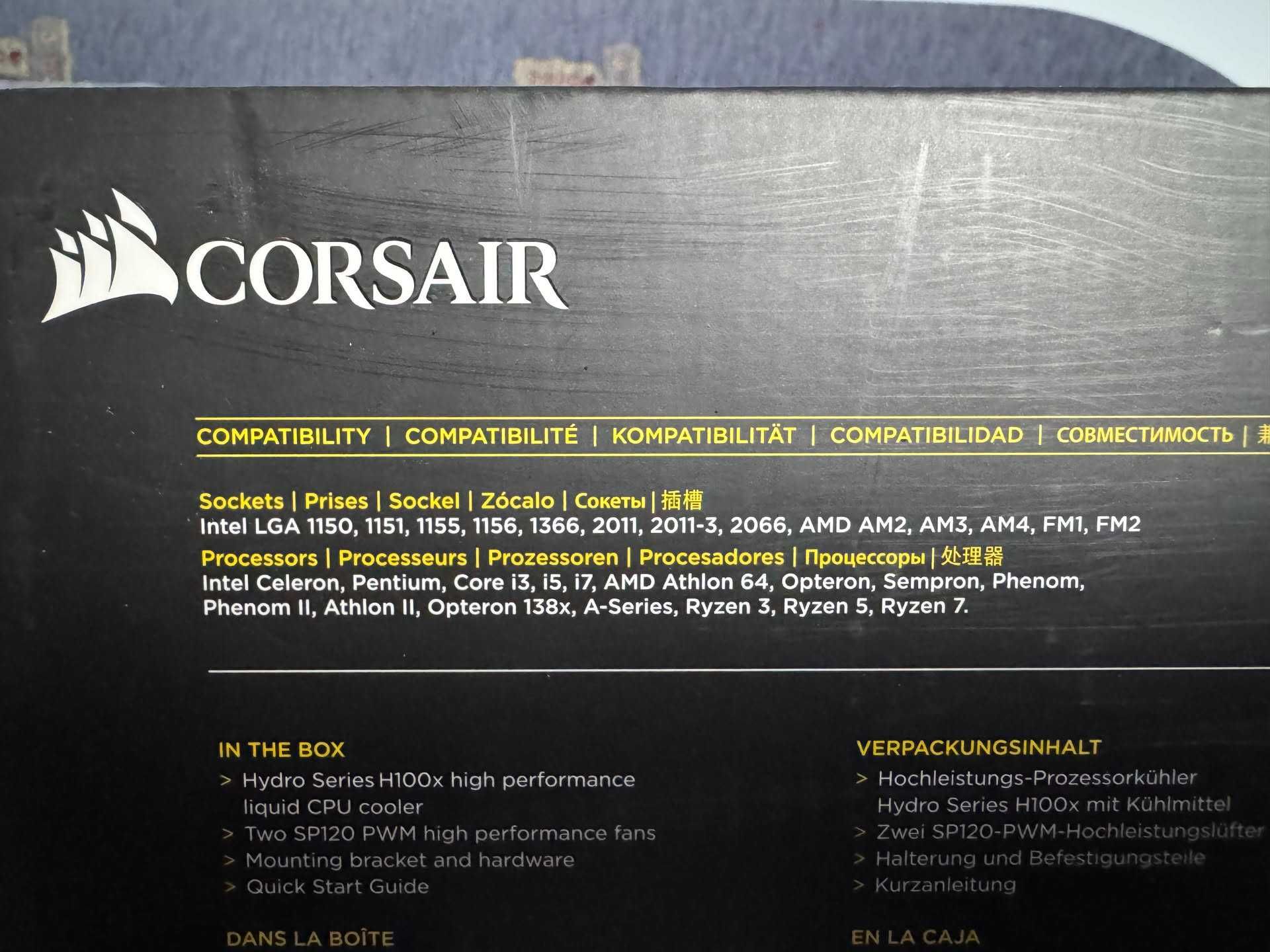 Corsair H100x chłodzenie wodne AIO 240mm