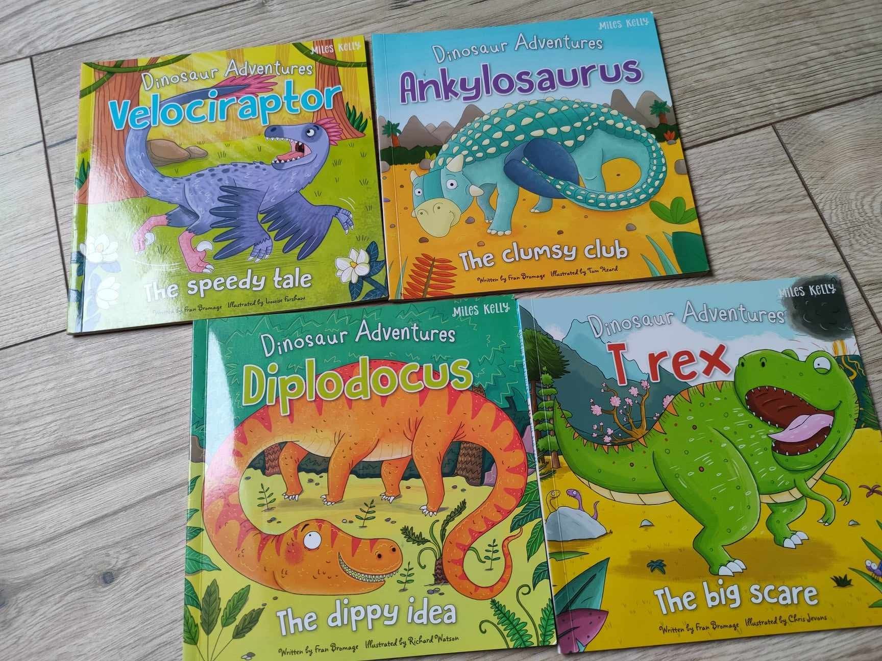 Książeczki anglojęzyczne english for kids dinozaur dinosaur adventures