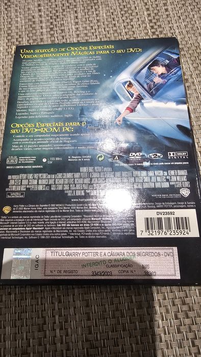 DVD Harry Potter e a Câmara dos Segredos