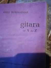 Stara książka gitara od A do Z Józef Powrożniak 1966