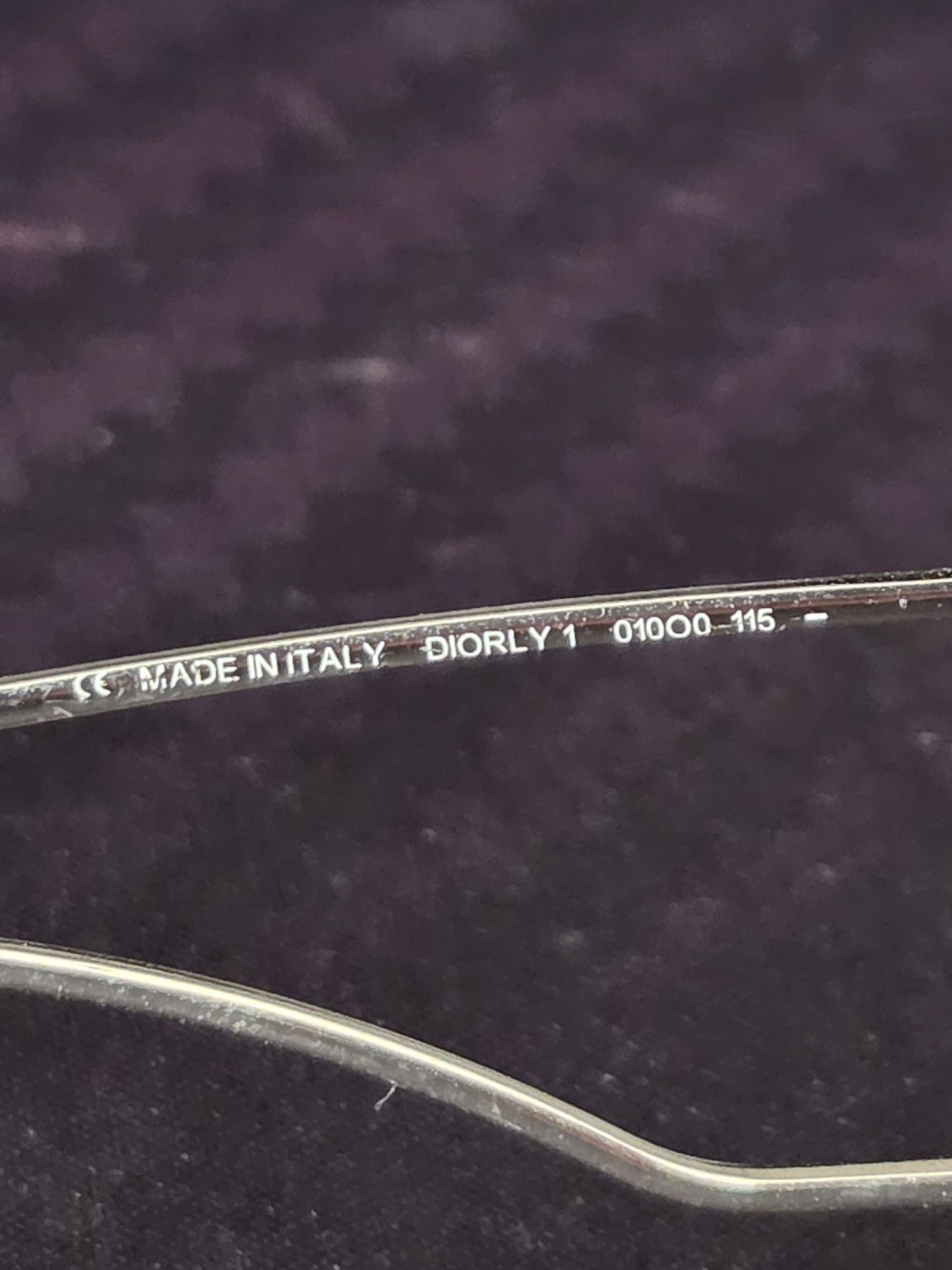 Sprzedam oryginalne okulary Blue Diorly1 rimless shield sunglasses