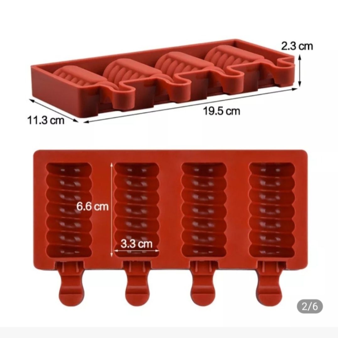 Komplet 2 formy silikonowe cakesicles lody Nowe