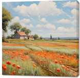 Obraz 100x100cm Szeptające Makowe Pola