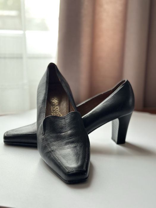 Туфлі чорні, натуральна шкіра. Гарний стан. 400 грн.