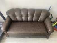 Sofa rozkladana skorzana