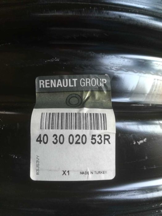 Felga stalowa Dacia Sandero Logan 16cali Strukturalna ET 37 Renault.