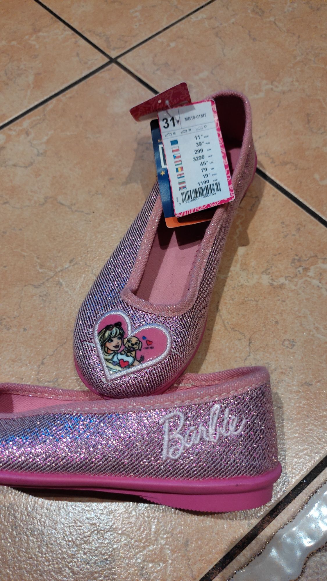 Nowe buty balerinki Barbie 31