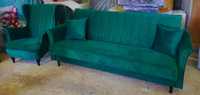 NA RATY komplet mebli zestaw wypoczynkowy kanapa fotel sofa rozkładana
