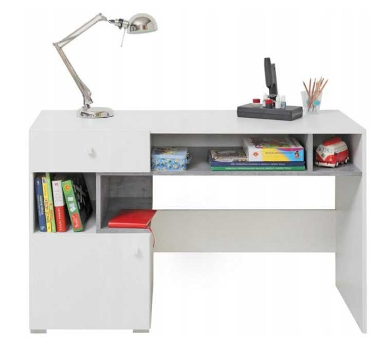 biurko duże Białe Beton młodzieżowe 125 Sigma 2 kolory stylowe jakość