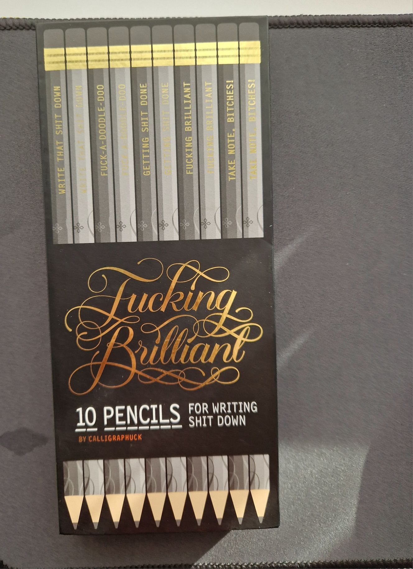 Чорнографітні олівці F*cking Brilliant Pencils