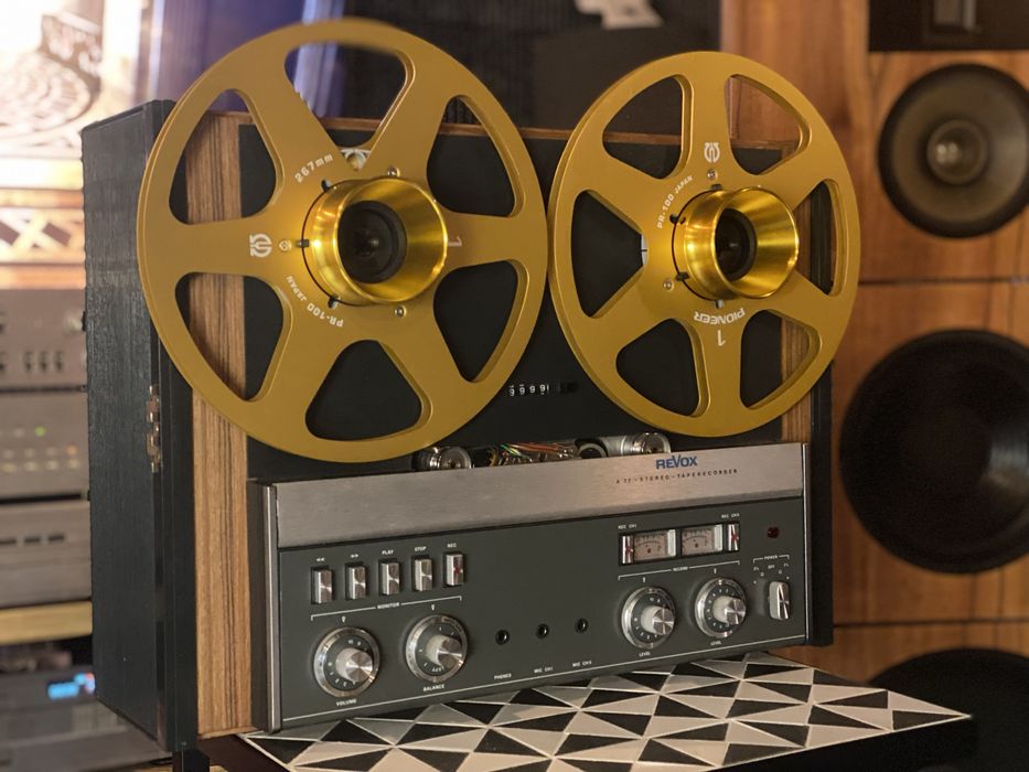 Szpule aluminiowe Pioneer + naby - kolor Złoty