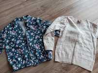 Ubrania dla dziewczynki 110/116 sykienka/ sweter/ bluza